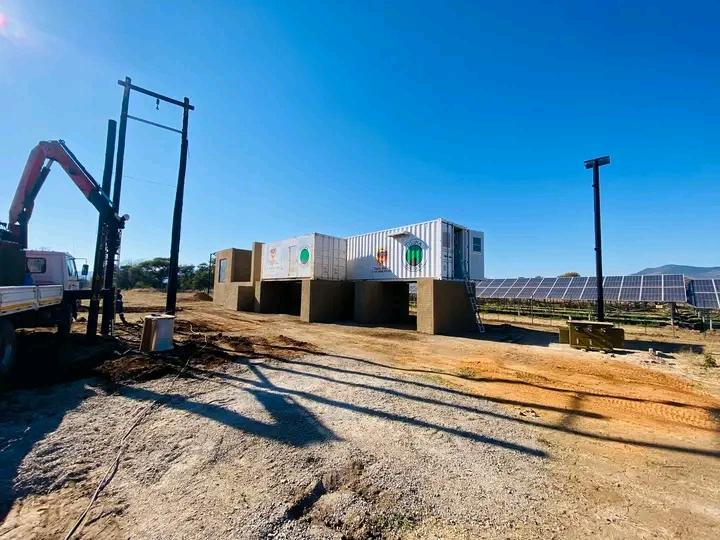 Solar project construction site