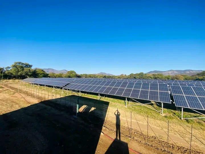 Ground-mounted solar field project